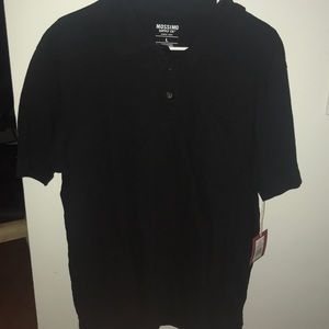 Black collared shirt